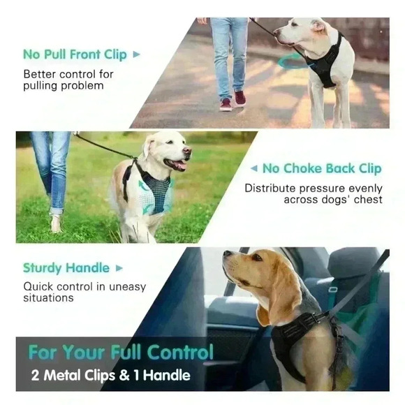 New Dog Harness Black size L better completely adjustable - Picture 5 of 6